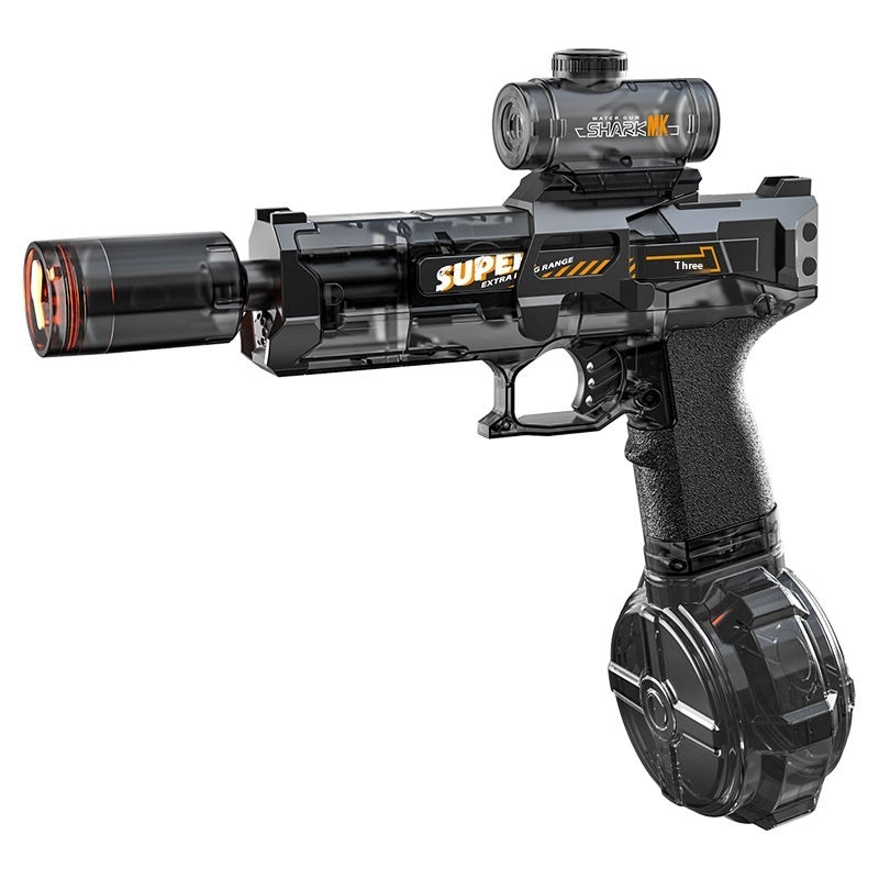LED Lights Electric Water Guns Children Simulated Shooting Recoil Powerful Automatic Water Spray Gun Kids Summer Outdoor Toys