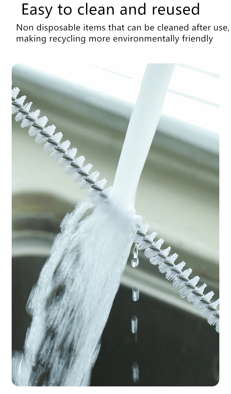 Pipe Dredging Brush Bathroom Hair Sewer Sink Cleaning Brush Drain Cleaner Flexible Cleaner Kitchen Clog Plug Hole Remover Tool