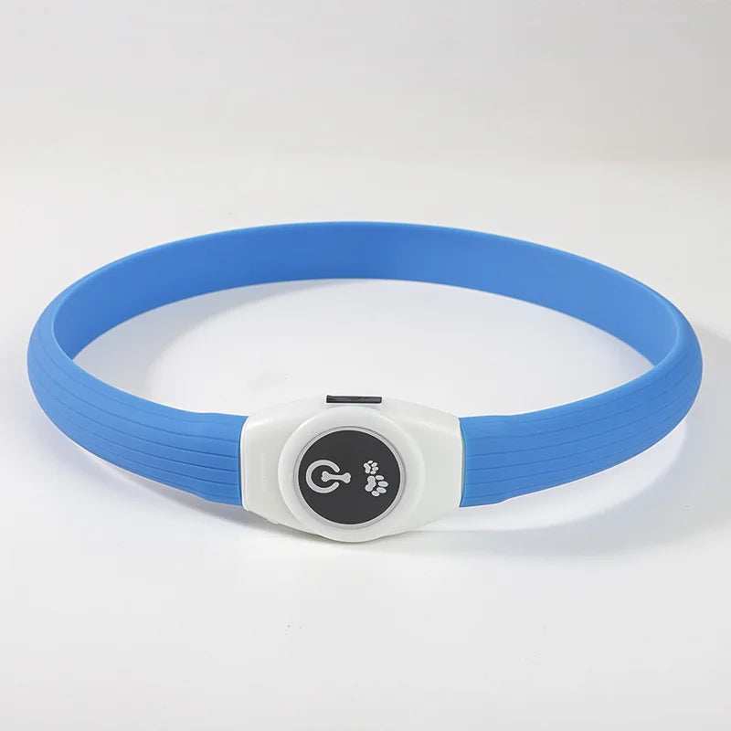 New Led Luminous Dog Collar PVC Waterproof , For Large Medium Small Dogs Collar Usb Light Night Safety Pet Glowing Accessories